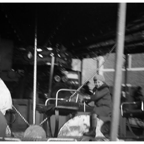 Georges Bériot à la fête patronale sur la place de Sirault en 1934