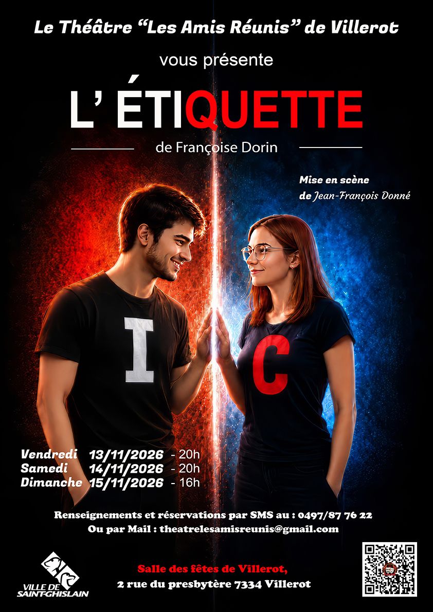 Affiche officielle - L'Étiquette - Théâtre Les Amis Réunis de Villerot